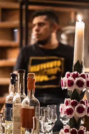 Degustación de Mezcal. Rosita de Borracho. Oaxaca.
